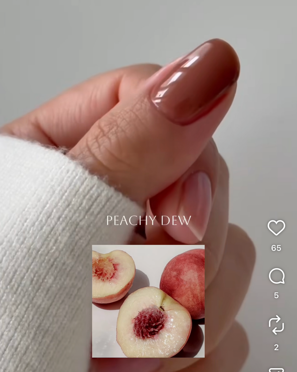 PEACHY DEW/WARM CLAY トップインカラー